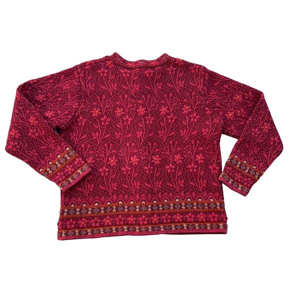 Nomadic Traders Floral Embroidered Sweater Sz L - Picture 6 of 6